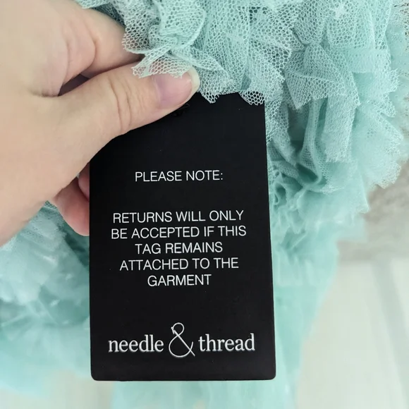 Needle & Thread Verity Ruffle V-Neck Mini dress - Picture 3 of 7